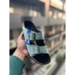 Trendy Birkenstock Suede Aqua Green For Men (BH993)