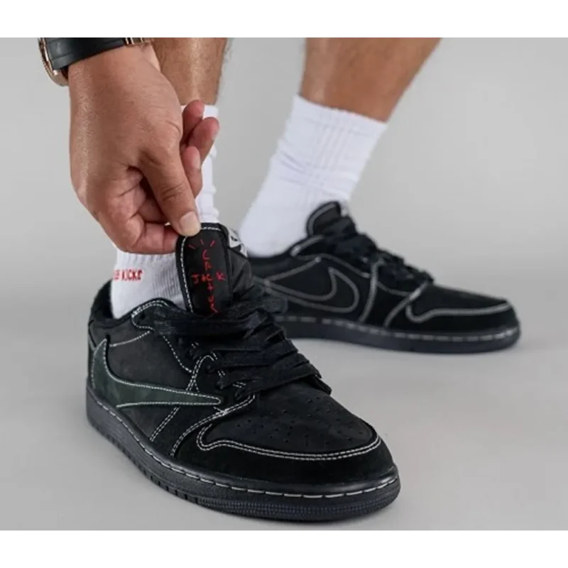 Trendy Jordan Retro 1 Travis Scott Black Phantom Shoes For Men (SHUB673)