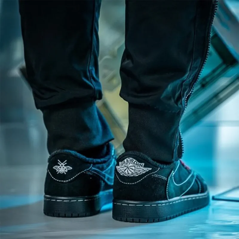 Trendy Jordan Retro 1 Travis Scott Black Phantom Shoes For Men (SHUB673)