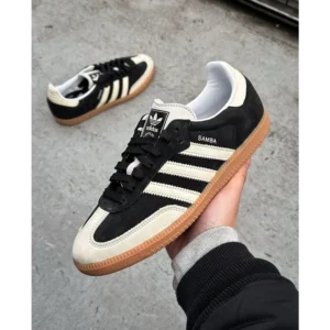 Stylish Adidas Samba Core Black Wonder White Shoes For Men (SW6190)