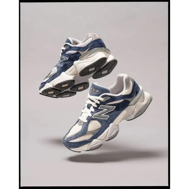Trendy New Balance 9060 White Blue Shoes For Men (SHUB683)