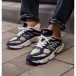 Trendy New Balance 9060 White Blue Shoes For Men (SHUB683)