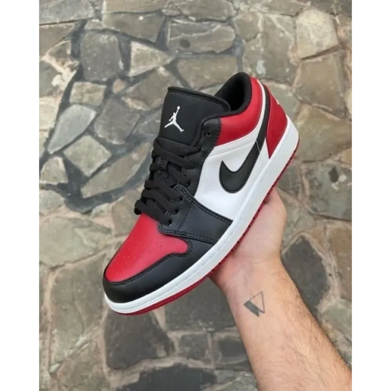 Trendy Nike Air Jordan 1 Low Bred Toe Shoes For Men (SW6239)