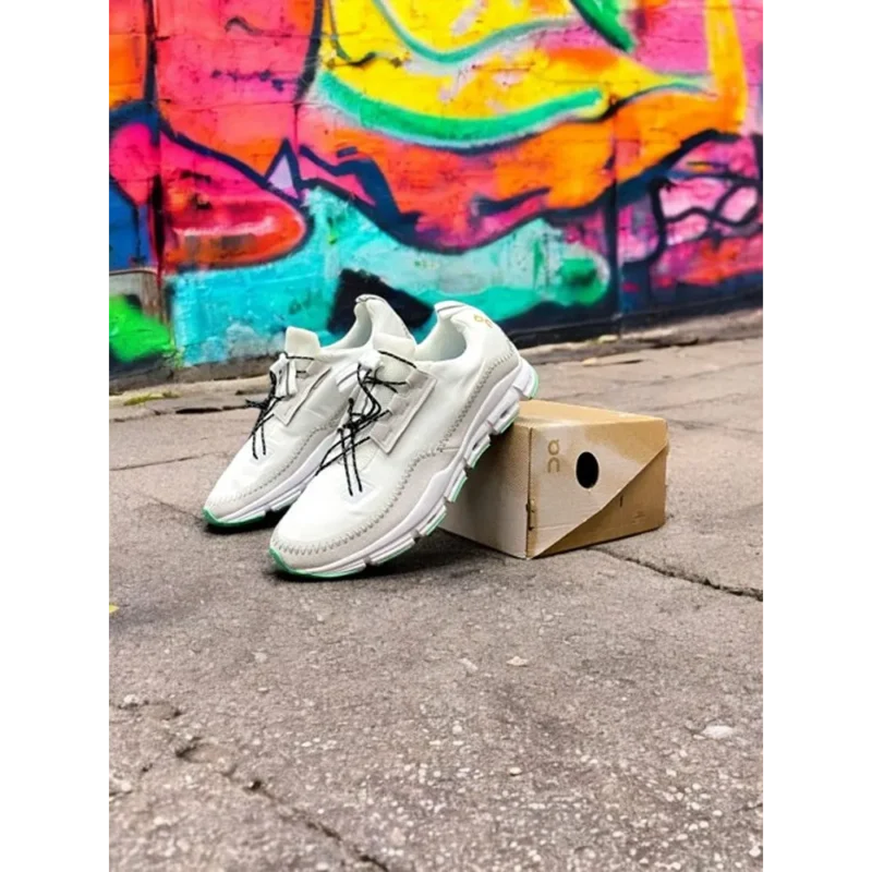 Premium On Cloudaway Trainers In White And Beige Shoes For Men (GF1346)