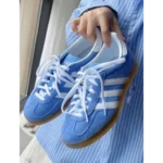 Trendy Adidas x Sporty & Rich Samba OG Sky Blue Shoes For Men (SHUB689)