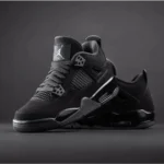 Trendy Nike Air Jordan Retro 4 Black Cat Shoes For Men (SW6361)