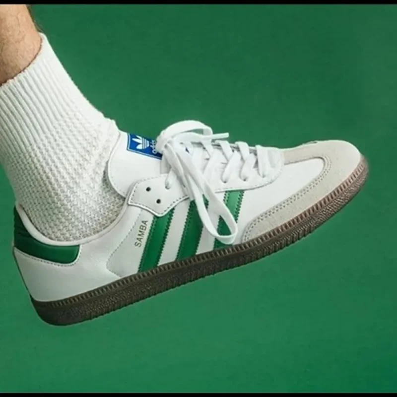 Stylish Adidas Samba Green Shoes For Men (HOF918)