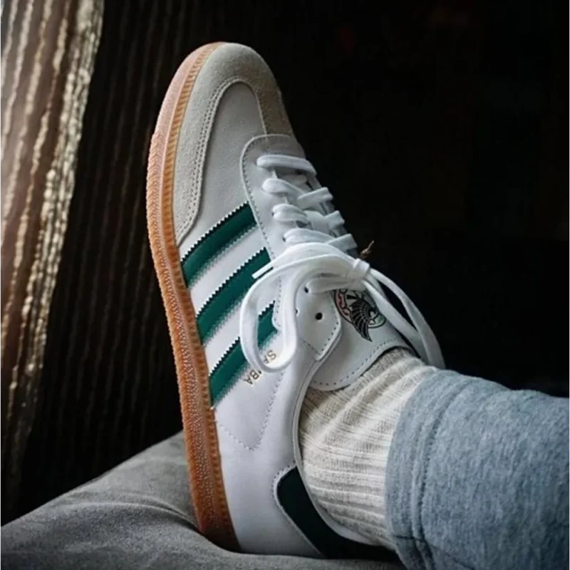 Stylish Adidas Samba Green Shoes For Men (HOF918)