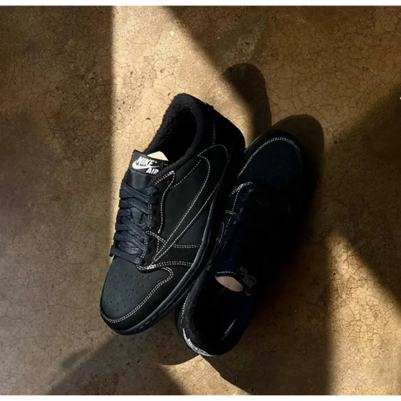 Trendy Travis Scott X Air Jordan 1 Low Black Phantom Shoes For Men (SW6806)