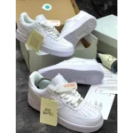 Premium Nike Air Force 1 White Pure Leather Shoes For Men (GF1257)