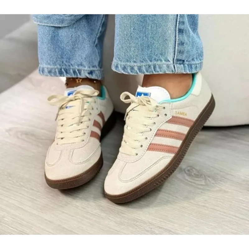 Trendy Adidas Samba White Clay Shoes For Men (SHUB697)