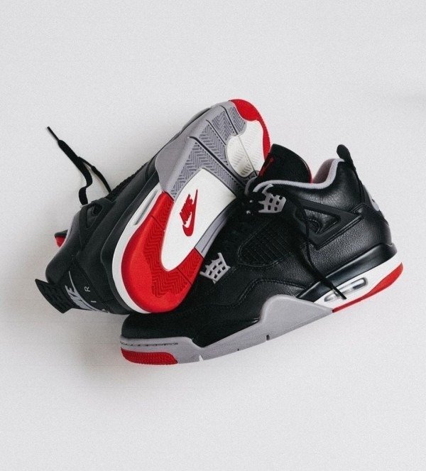 Premium Nike Air Jordan Retro 4 Bred Shoes For Men (SW6460)