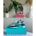 Classy Nike Air Max 90 Turquoise Shoes For Men (SHH07770)