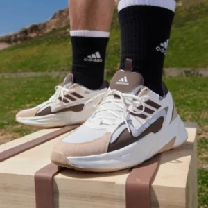 Stylish Adidas Ozwave Brown Cream Shoes For Men (SW5813)