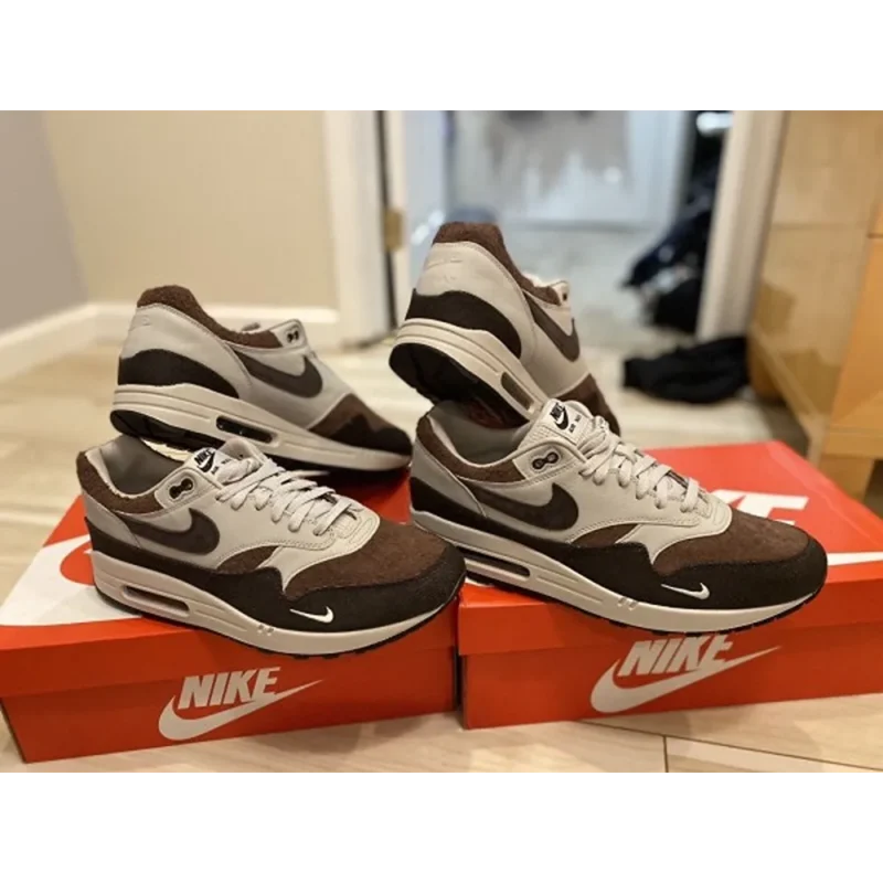 Stylish Nike Air Max 1 Brown Stone Shoes For Men (SW5655)