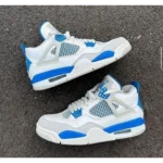 Premium Nike Air Jorden Retro 4 Military Blue Shoes For Men (QT241)
