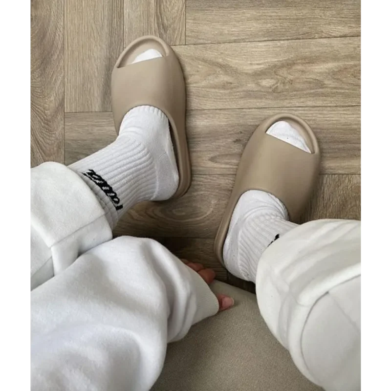 Premium Adidas Yeezy Slides Brown For Men (HOF818)