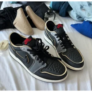 Classy Nike Air Jordan 1 Low Dark Smoke Shoes For Men (SHH07771)