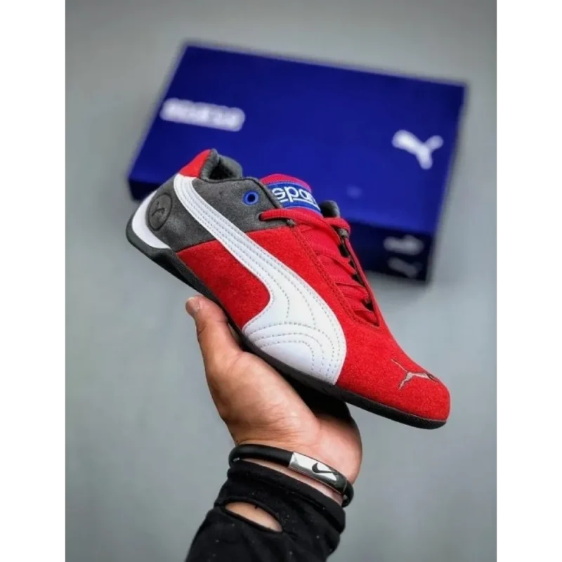 Trendy Puma X Sparco Future Cat Red White Shoes For Men (CSO4563)