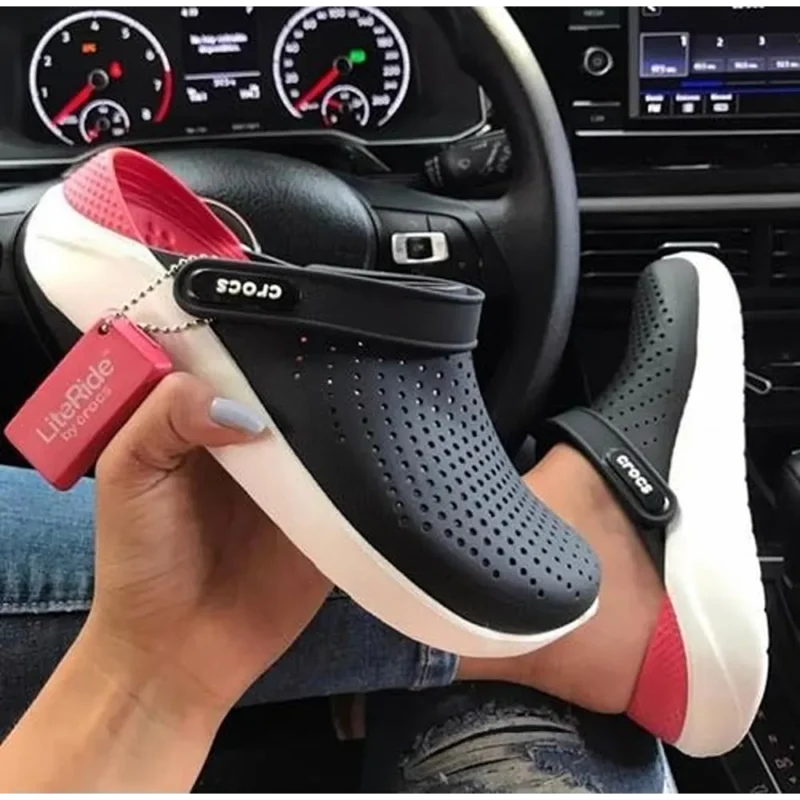 Trendy Crocs 360 Lite Ride Black Red For Men (SHUB499)
