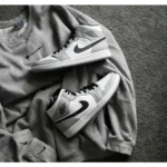 Premium Nike Air Jordan Retro 1 Mid Smoke Grey Shoes For Men (SW5852)