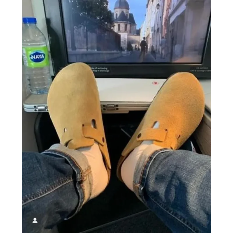 Stylish Birkenstock Boston Tan Suede For Men (HOF997)