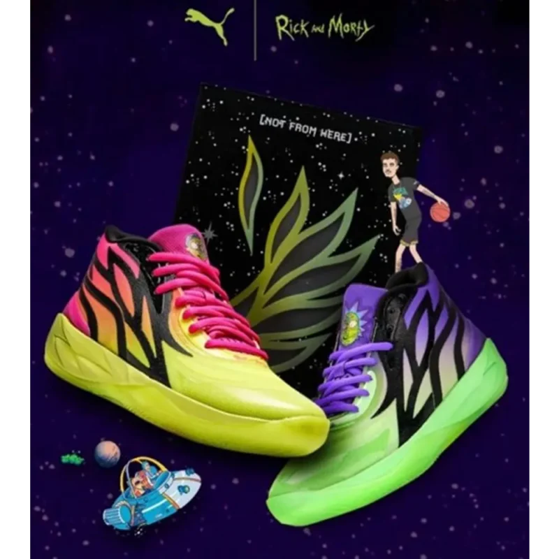 Premium Puma Melo 0.2 Multi Color Rick Morty Shoes For Men (GF1264)