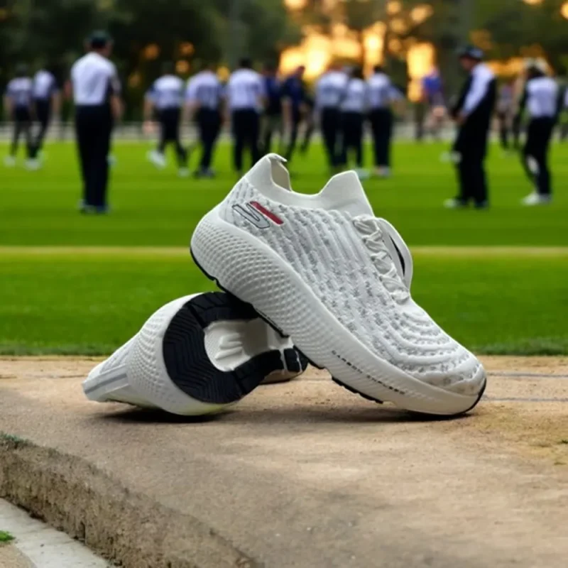 Premium Skechers Max Road Hyper Burst Triple White Shoes For Men (SW6525)