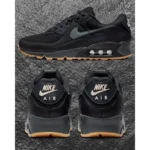 Premium Nike Air Max 90 Black Gum Shoes For Men (QT293)