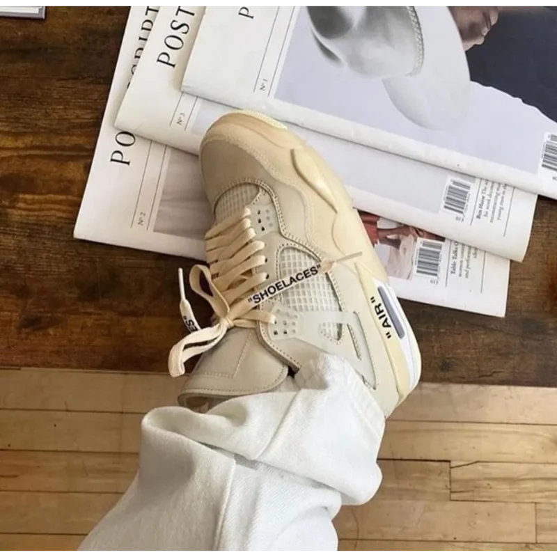 Stylish Nike Air Jorden Retro 4 Off Shoes For Men (SW5679)