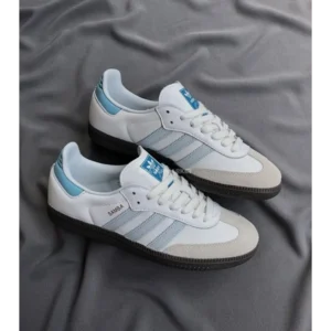 Classy Adidas Samba Sky Blue Shoes For Men (SHH07866)