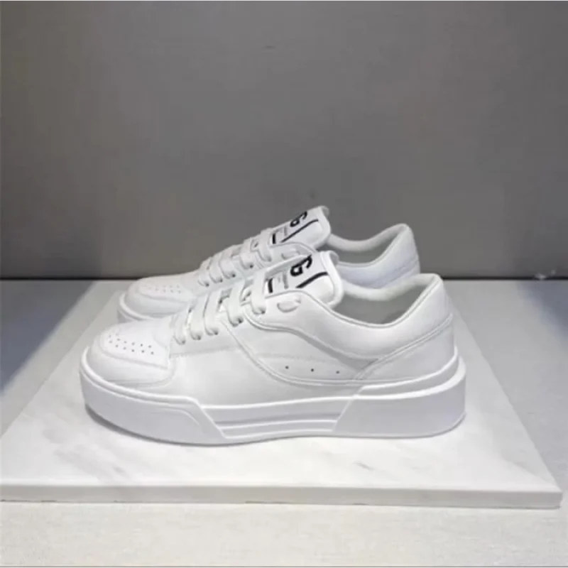Stylish Dolce & Gabbana New Roma Top Low White Shoes For Men (SW5680)