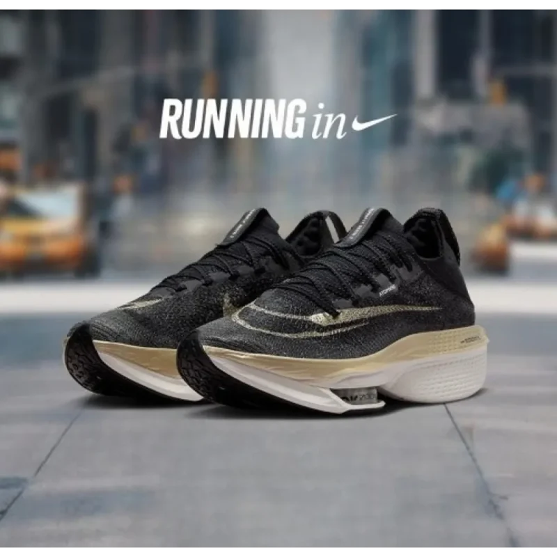 Trendy Air Zoom Alphafly Next 2 Black Gold Shoes For Men (CSO4452)