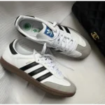 Classy Adidas Samba White To Black Shoes For Men (SHH07777)
