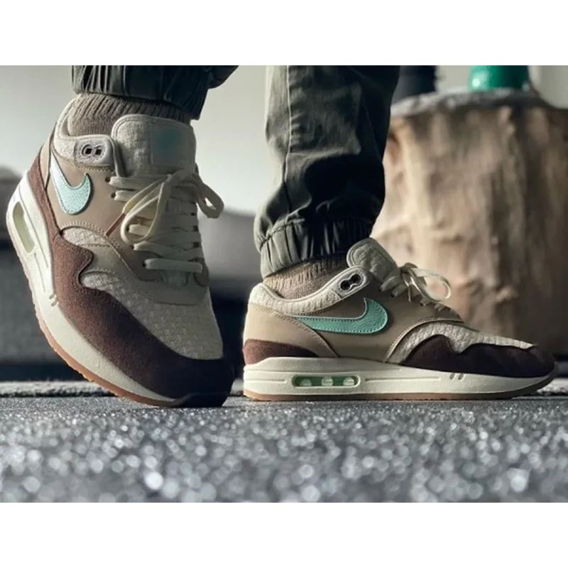 Stylish Nike Air Max 1 Brown Stone Shoes For Men (SW5655)