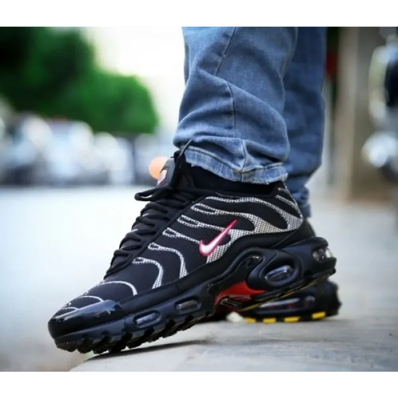 Trendy Nike Air Max Plus Black Silver Shoes For Men (SW6242)