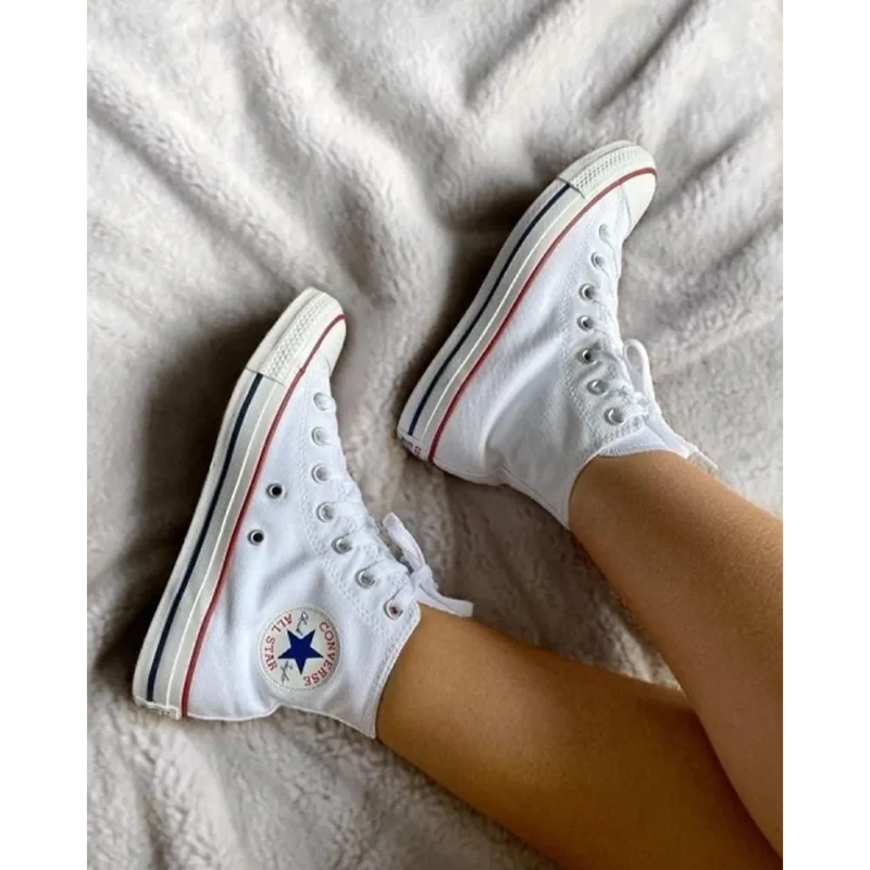 Trendy Conversee All Star Long White Shoes For Men (SHUB603)