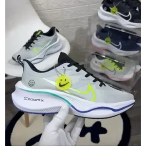 Trendy Nike Zoomx Smiley Grey White Shoes For Men (SHUB703)