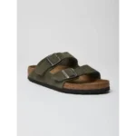 Trendy Birkenstock Arizona Olive Green Suede For Men (BH1000)