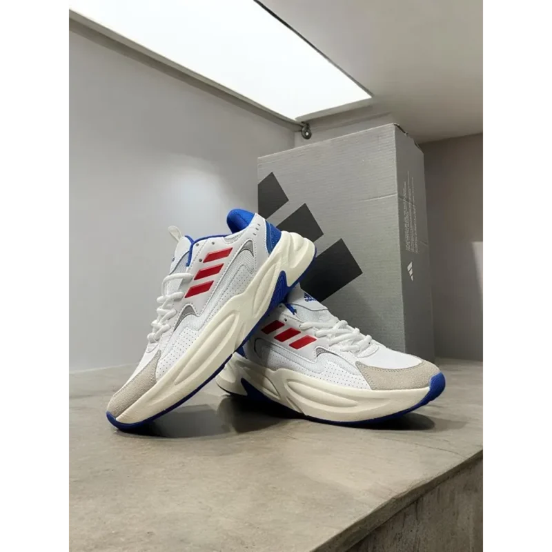 Classy Adidas Ozwave Blue Red Shoes For Men (SHH07867)