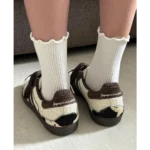 Trendy Adidas Samba Notitle Cow Print Brown Shoes For Men (SHUB506)