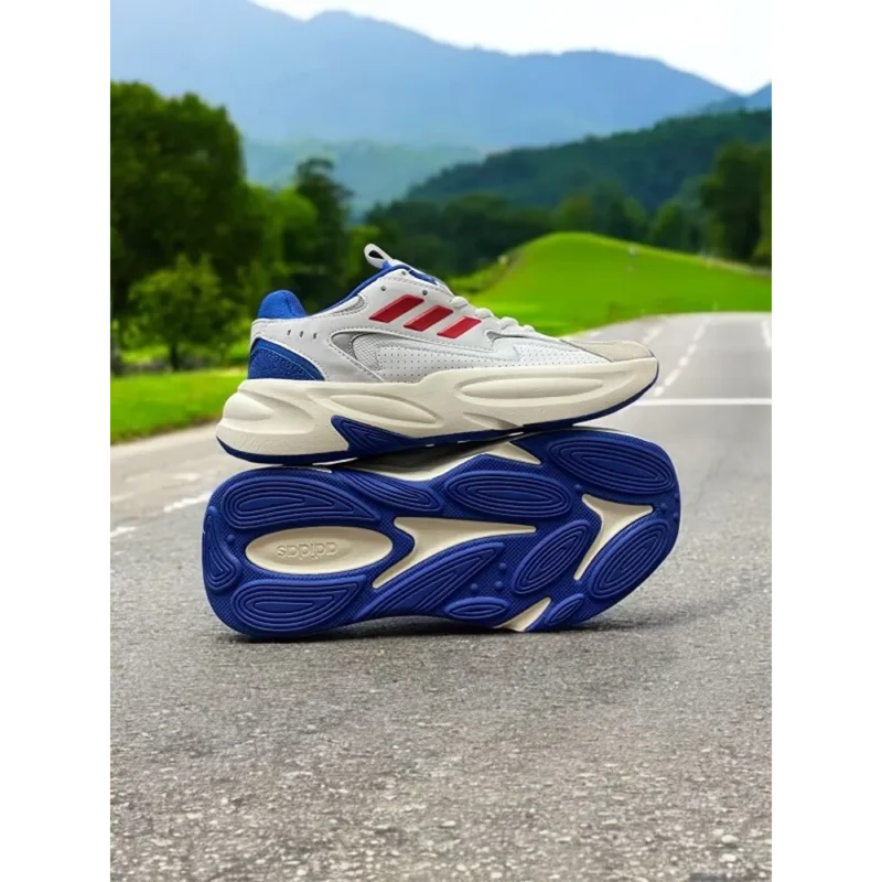 Classy Adidas Ozwave Blue Red Shoes For Men (SHH07867)