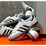 Premium Adidas Samba White Black Shoes For Men (QT260)