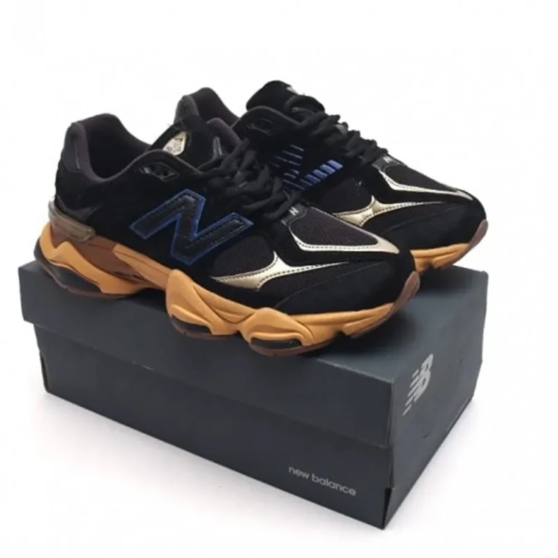 Premium New Balance 9060 Black Royal Gum Shoes For Men (QT296)