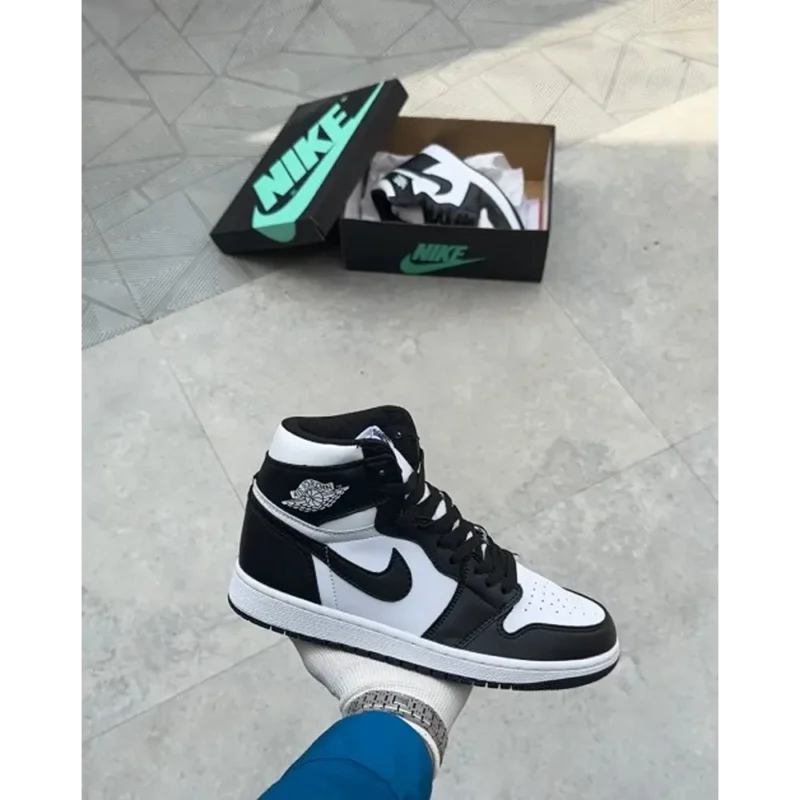 Premium Air Jordan Retro 1 Black White For Men (GF1313)