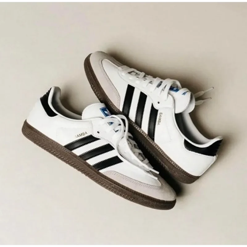 Premium Adidas Samba White Black Shoes For Men (QT260)