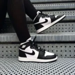 Premium Air Jordan Retro 1 Black White For Men (GF1313)