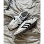 Premium Adidas Samba White Black Shoes For Men (QT260)
