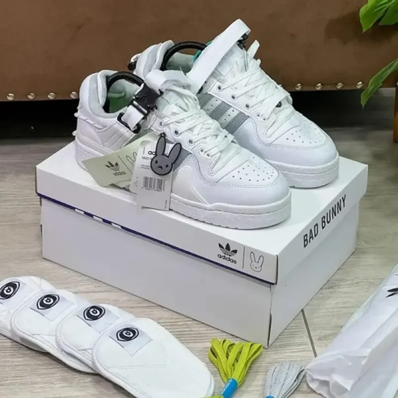 Stylish Adidas Bad Bunny Full White Shoes For Men (SW5824)