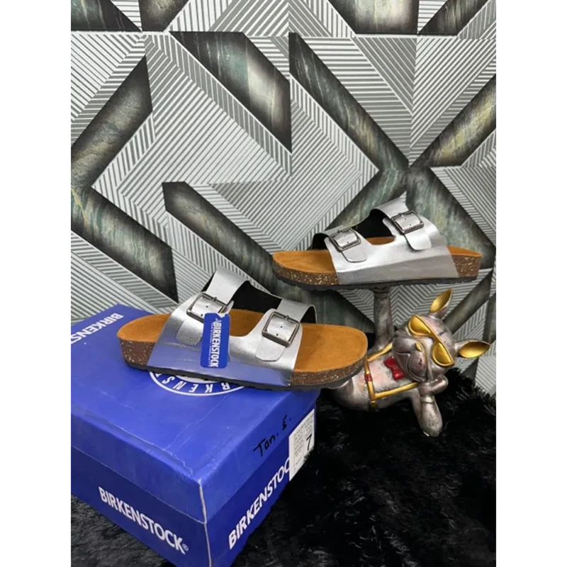 Stylish Birkenstock Arizona Silver For Men (HOF930)
